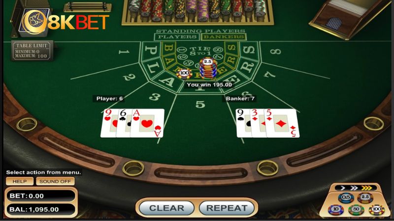 Kết thúc ván bài nhà cái so bài, tính điểm và trả thưởng cho người chiến thắng